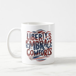 Caneca De Café Conforto de Abraço da Liberdade