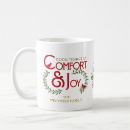Caneca De Café Conforto e Alegria Tipografia de Natal Personaliza