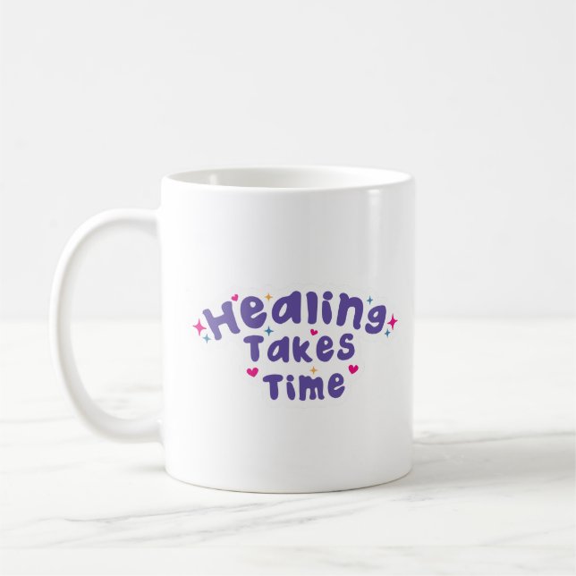 Caneca De Café Conforto Simples Cura Suave Ocorre Limpo (Esquerda)