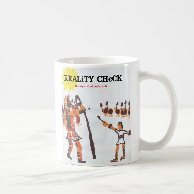 Caneca De Café Confrontação com a realidade - David & Goliath (Direita)