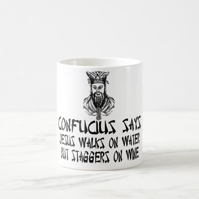 Caneca De Café Confucius ateu (Centro)