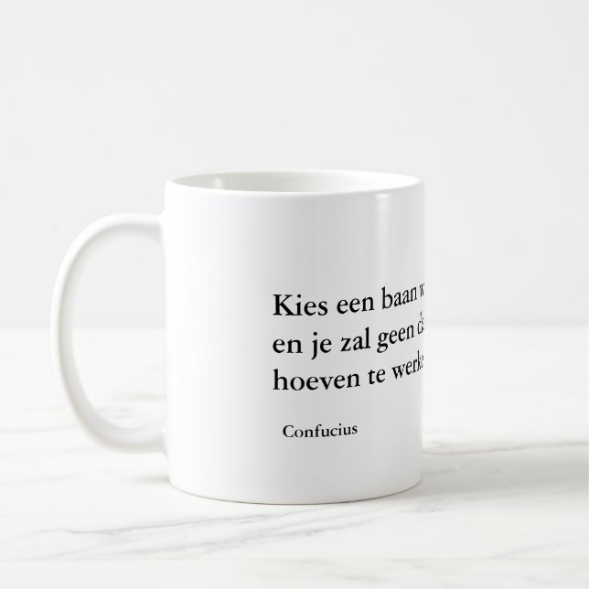 Caneca De Café Confucius' wijsheid mok (Esquerda)