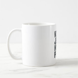 Caneca De Café Conheça Jesus Conheça a Paz Tipografia Cristã Vint