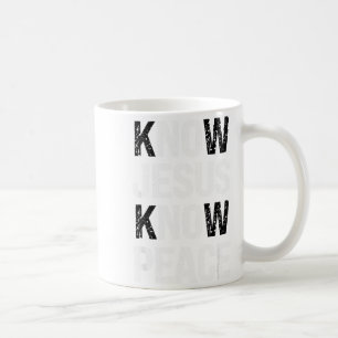 Caneca De Café Conheça Jesus Conheça Paz Fé Cristã