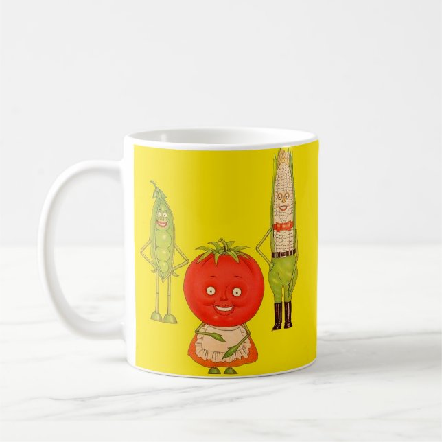 Caneca De Café Conheça os vegetais (Esquerda)