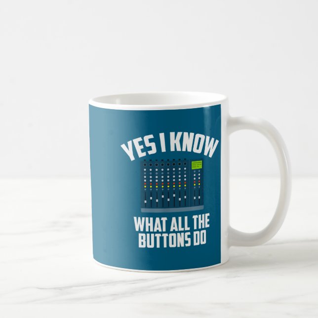 Caneca De Café Conhece Todos os Botões (Direita)