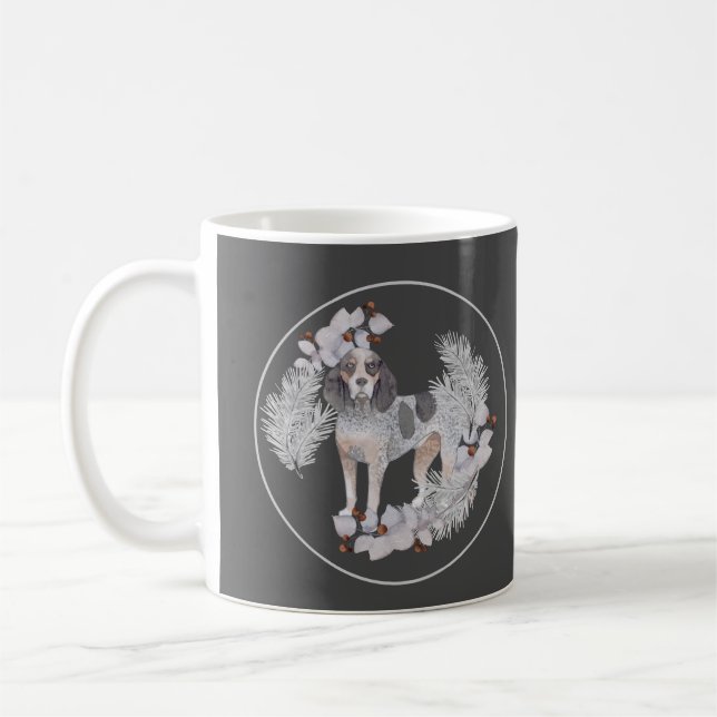 Caneca De Café Conhound Bluetick personalizado (Esquerda)
