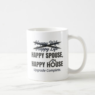 Caneca De Café Cônjuge Feliz, Casa Feliz – “Atualização Concluída