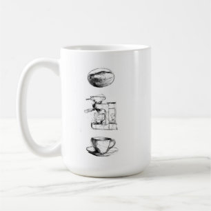 Caneca De Café Conjunto de sobras de café