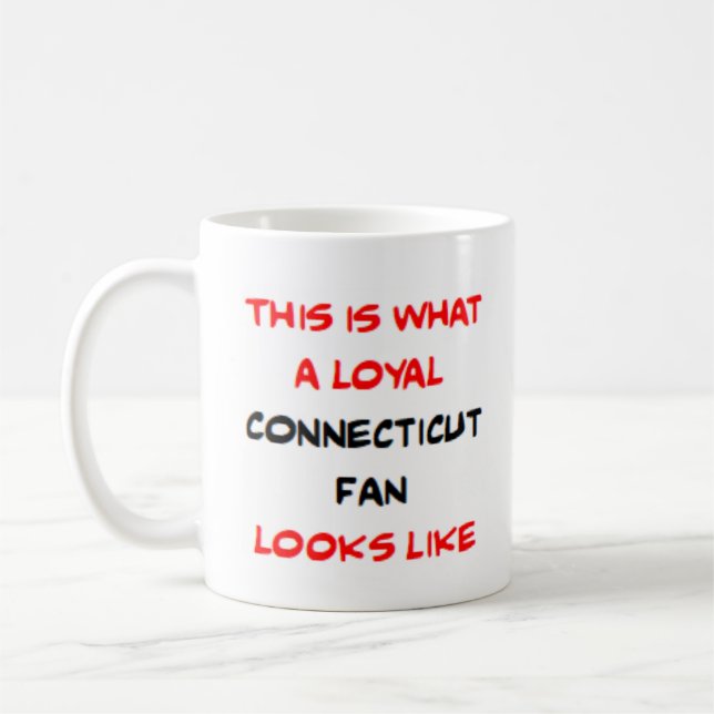 Caneca De Café connecticut fan, loyal (Esquerda)