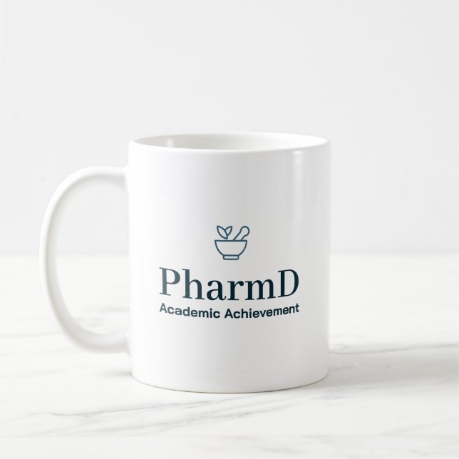 Caneca De Café Conquista Acadêmica em PharmD (Esquerda)