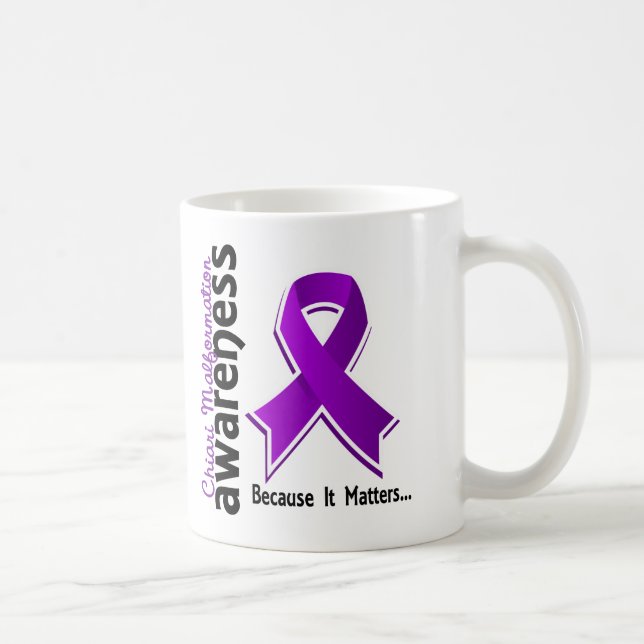 Caneca De Café Consciência 5 da malformação de Chiari (Direita)