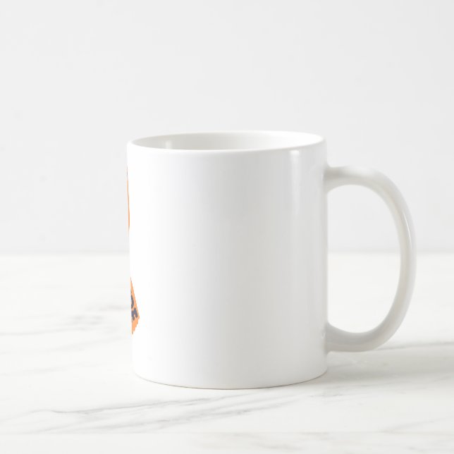 Caneca De Café Consciência alaranjada da fita (Direita)