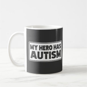 Caneca De Café Consciência Autista, Meu Herói Tem Autismo, Citaçã