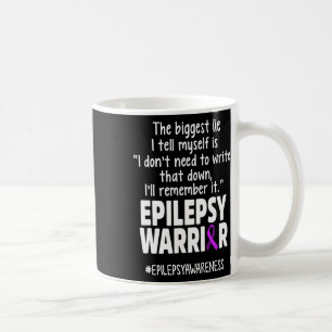 Caneca De Café Consciência da Epilepsia Escreva Guerreiro Epiléti