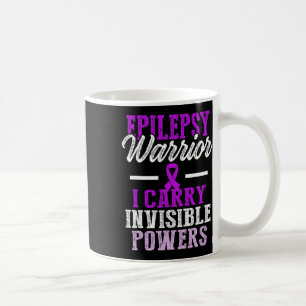 Caneca De Café Consciência da Epilepsia Guerreiro Epilético Sobre