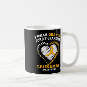 Caneca De Café Consciência da leucemia - Visto Laranja Para Minha