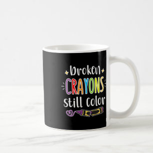 Caneca De Café Consciência da Saúde Giz de Cera Quebrados Ainda C