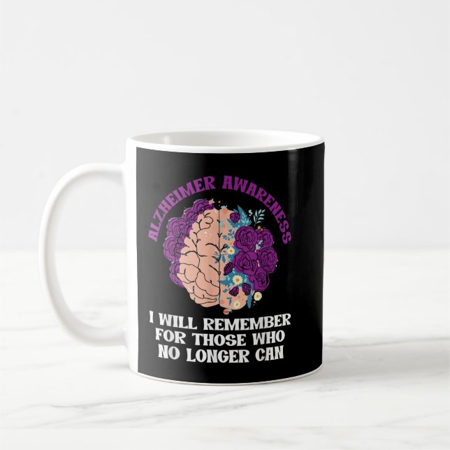 Caneca De Café Consciência do Alzheimer | Lembrar-Se-Á Dos Que (Esquerda)
