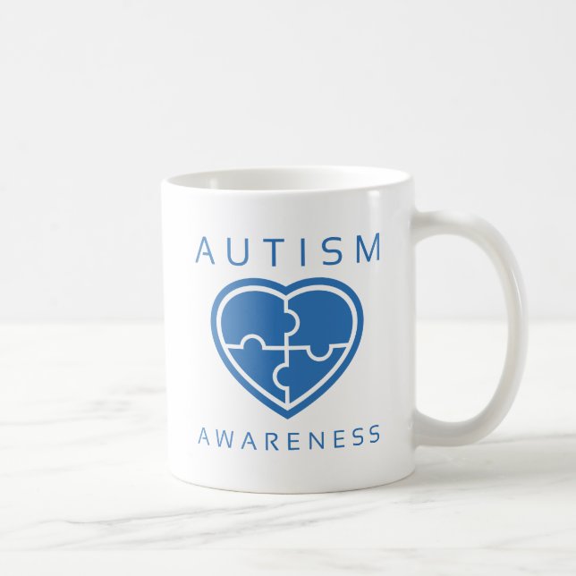 Caneca De Café Consciência do Autismo (Direita)