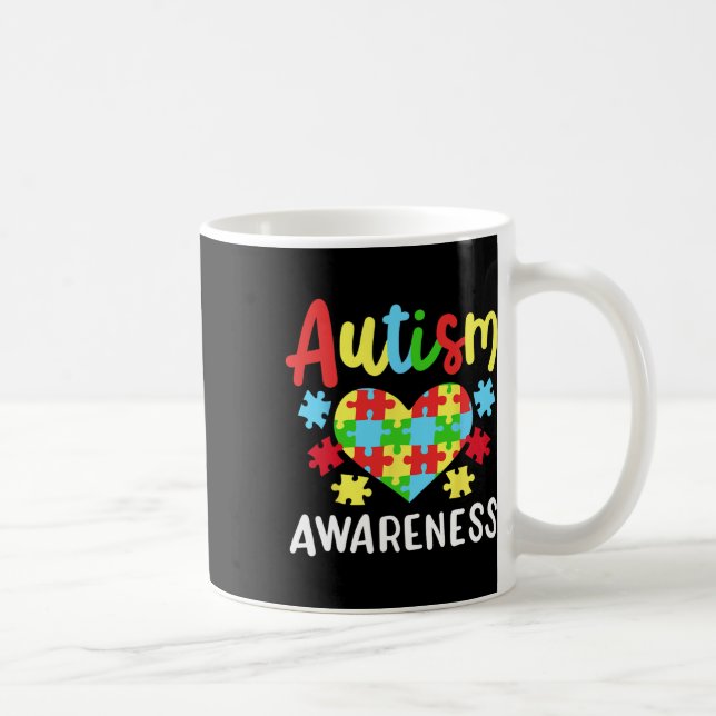 Caneca De Café Consciência do Autismo 1 (Direita)