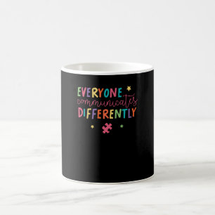 Caneca De Café Consciência do Autismo 2023 Mensagem Positiva Insp