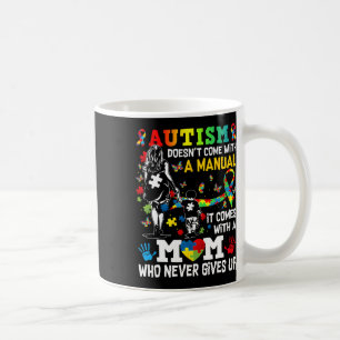 Caneca De Café Consciência do Autismo 2025 não vem com um manual 