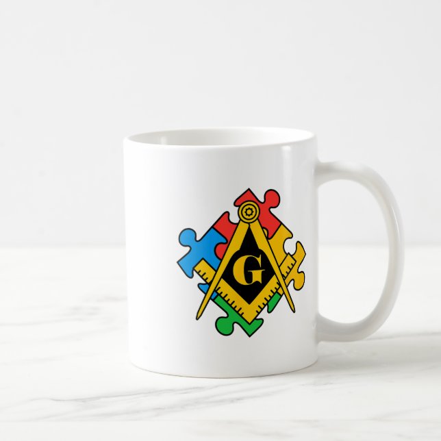 Caneca De Café Consciência do Autismo 4 (Direita)