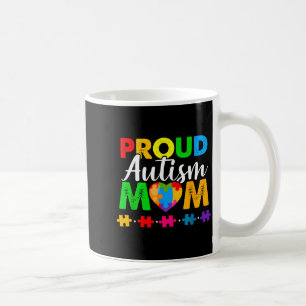 Caneca De Café Consciência do autismo aceitação mamãe orgulhosa a