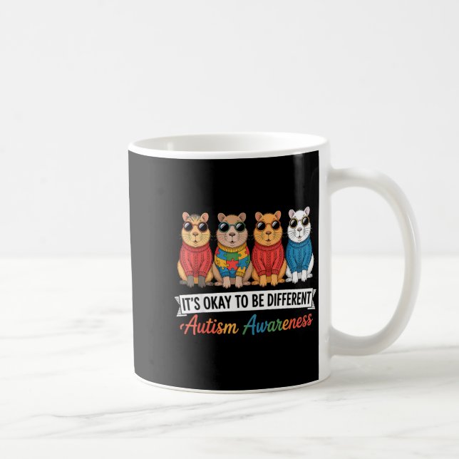 Caneca De Café Consciência do autismo autista  (Direita)
