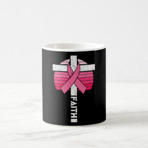 Caneca De Café Consciência do Cancer da Mama Esperança Fortalecim