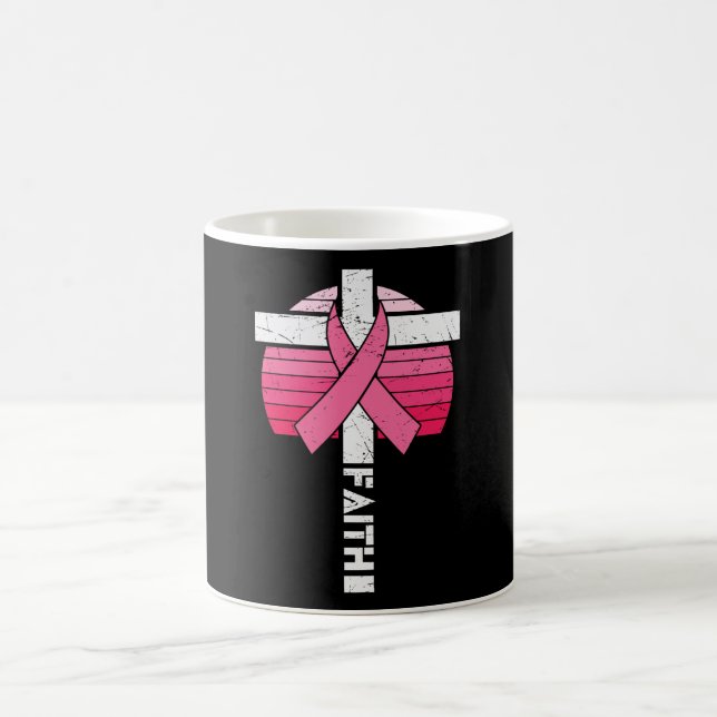 Caneca De Café Consciência do Cancer da Mama Esperança Fortalecim (Centro)