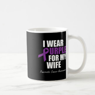 Caneca De Café Consciência do câncer de pâncreas Eu Visto Roxo Pa