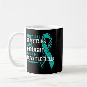 Caneca De Café Consciência do Trauma Não Batalhas Fita Azul Saúde