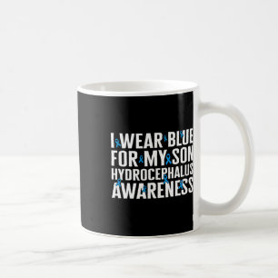 Caneca De Café Consciência Eu Visto Azul Para O Meu Filho Fita Eu