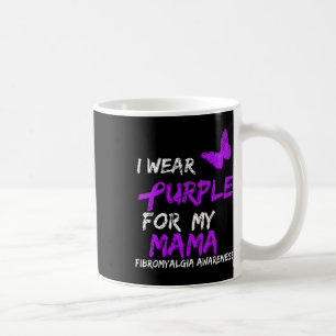 Caneca De Café Consciência Eu Visto Roxo Para Minha Mãe