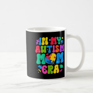 Caneca De Café Consciência retrô do autismo na era da mãe autista