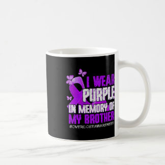 Caneca De Café Consciência Roxo Memória Do Meu Irmão