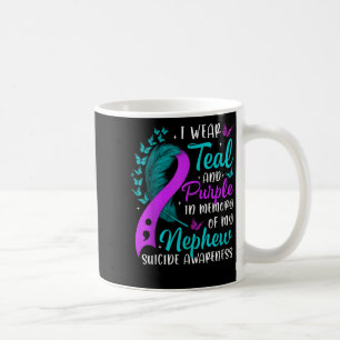 Caneca De Café Consciência sobre Suicídio Uso Verde Turquesa Roxo