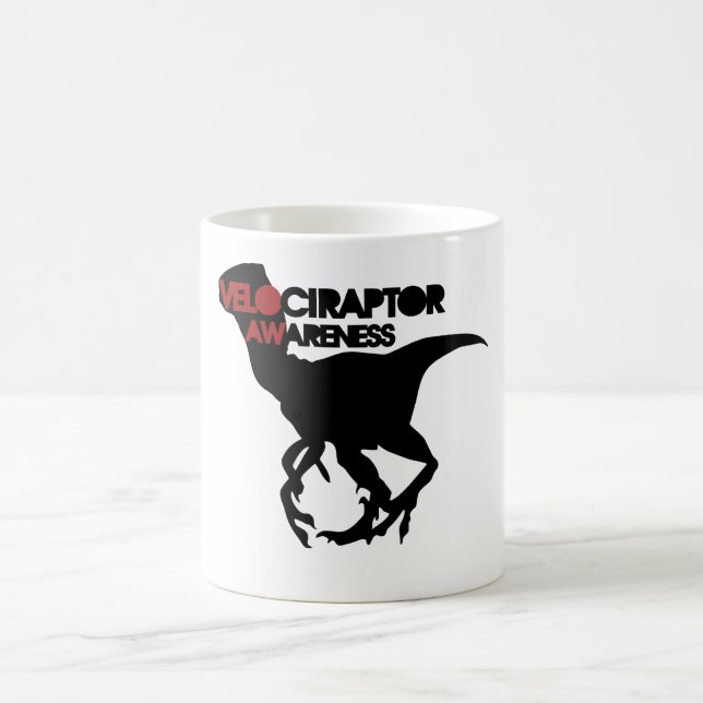 Caneca De Café consciência velociraptor (Centro)