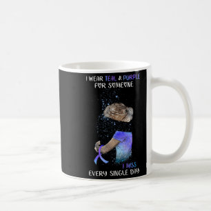 Caneca De Café Consciencialização do Suicídio Uso Verde-azulado &