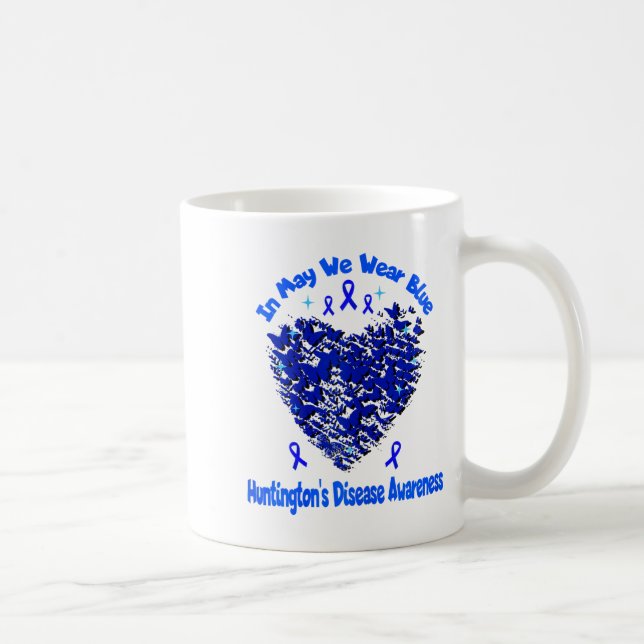 Caneca De Café Conscientização da Doença de Huntington em Mulhere (Direita)