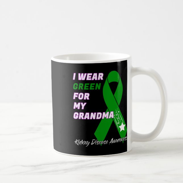 Caneca De Café Conscientização da Doença Renal Diálise Paciente T (Direita)