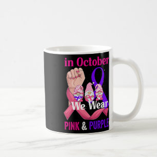 Caneca De Café Conscientização da Violência Doméstica do Câncer R