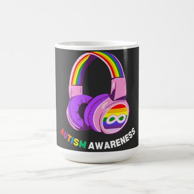 Caneca De Café Conscientização do Autismo (Centro)