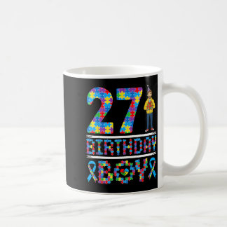 Caneca De Café Conscientização do Autismo 27º Aniversário Menino