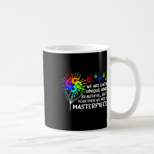 Caneca De Café Conscientização do Autismo Obra Prima Única Pais L