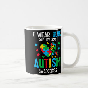 Caneca De Café Conscientização do autismo use azul pelo filho aut