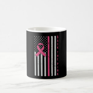 Caneca De Café Conscientização do Câncer de Mama Apoie O Rosa USA