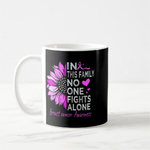 Caneca De Café Conscientização do Câncer de Mama Suower Apoio Mam